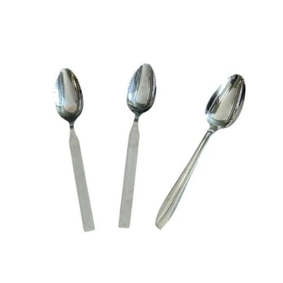 Stainless Steel Serrated Grapefruit Fruit Spoons (3) American Stainless + Japan - Picture 3 of 7